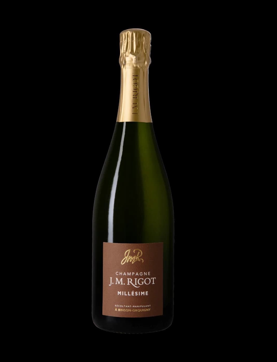 Bouteille de champagne J.M. Rigot Millésime 2015