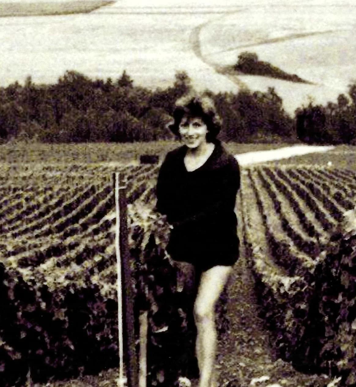 Christiane Rigot dans les vignes