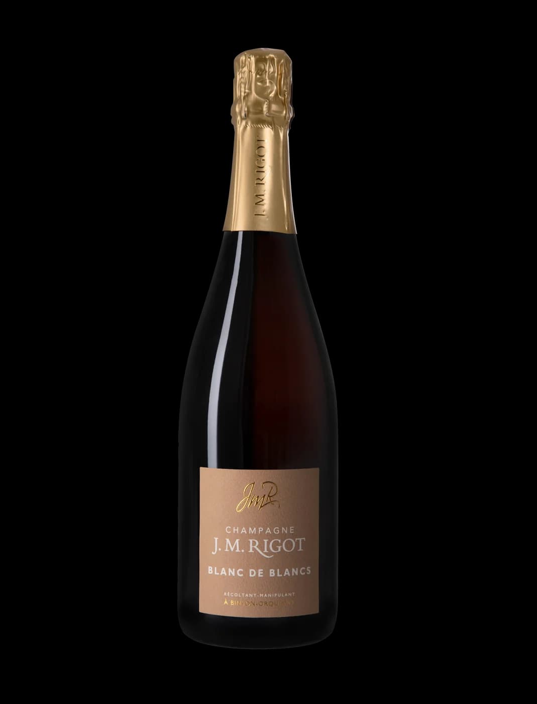 Bouteille de champagne J.M. Rigot Blanc de blancs